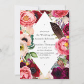 Invitation Boho Floral Mariage (Devant)