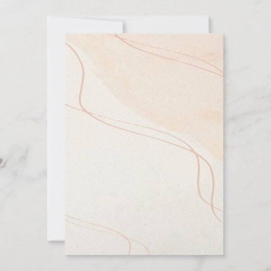 Invitation Boho Floral Mariage (Dos)