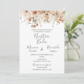 Invitation Boho Floral Mariage espagnol (Debout devant)