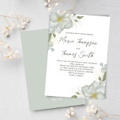 Invitation Boho Floral Mariage Magnolia Élégant