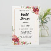 Invitation Boho floral moderne (Debout devant)
