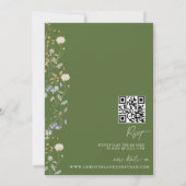 Invitation Boho floral moderne | MARIAGE FLEUR SAUVAGE (Dos)