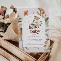Boho Floral Mushroom Botanique | BABY SHOWER