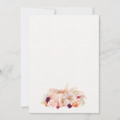 Invitation Boho Floral Notre Petit Citrouille 1er anniversair (Dos)