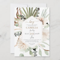 Boho Floral Palmetto Feuille eucalyptus
