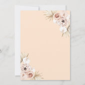 Invitation Boho Floral Pampas Grass Baby Shower (Dos)