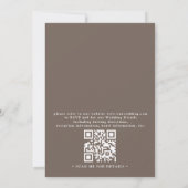 Invitation Boho Floral Pampas Grass Rustic QR Code Wedding (Dos)