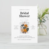 Invitation Boho Floral Parfum Brunch Fête des mariées (Debout devant)