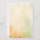 Invitation Boho Floral Petals et Prosecco Fête des mariées (Dos)