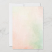 Invitation Boho Floral Petals et Prosecco Fête des mariées (Dos)