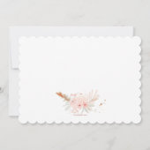 Invitation Boho Floral Première sainte communion (Dos)