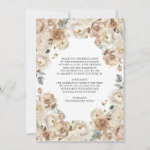 Invitation Boho Floral Quinceanera Champagne Mis Quince Anos (Dos)