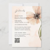 Invitation Boho Floral Rustic Automne Boîtier Mariage d'autom (Devant)