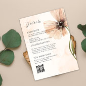 Invitation Boho Floral Rustic Automne Boîtier Mariage d'autom