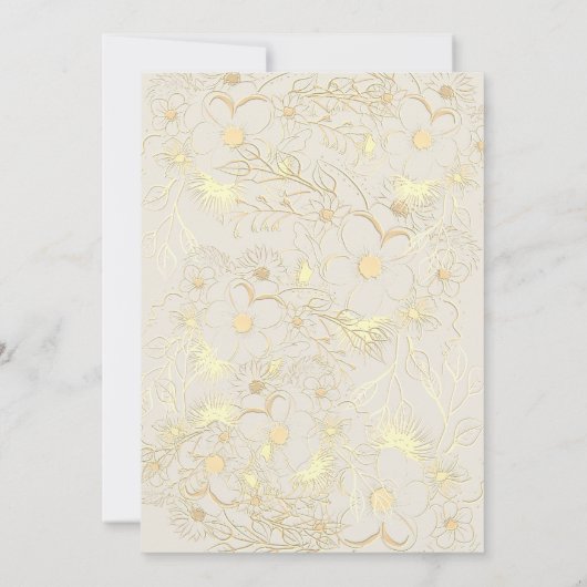 Invitation Boho Floral Terracotta Mariage (Dos)