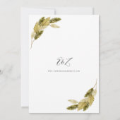 Invitation Boho Floral Tropical Soft Earth Tones Mariage (Dos)