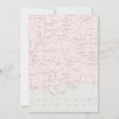 Invitation Boho Floral Voyager Mlle à Mme Fête des mariées (Dos)