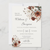 Invitation Boho floral wedding (Devant)