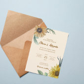 Invitation Boho Floral Wedding Invite