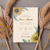 Invitation Boho Floral Wedding Invite