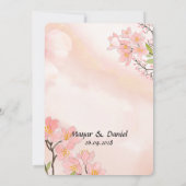 Invitation Boho Floral Wedding Inviter Cette Saison (Dos)