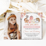 Invitation Boho Floral Wood Farm Photo Anniversaire<br><div class="desc">Boho Floral Wood Farm Photo Birthday Invitation Sweet any age farm thème anniversaire invitation mettant en vedette divers animaux de ferme sur une arche et arrière - plan de bois. Cette invitation à l'anniversaire de la ferme présente également des arrangements floraux bohèmes. Idéal pour une fête d'anniversaire sur le thème...</div>