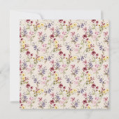 Invitation Boho Floral Wreath Botanical Fête des mariées Invi (Dos)