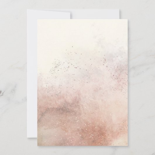 Invitation Boho Flore tropicale avec Mariage de cadre géométr (Dos)