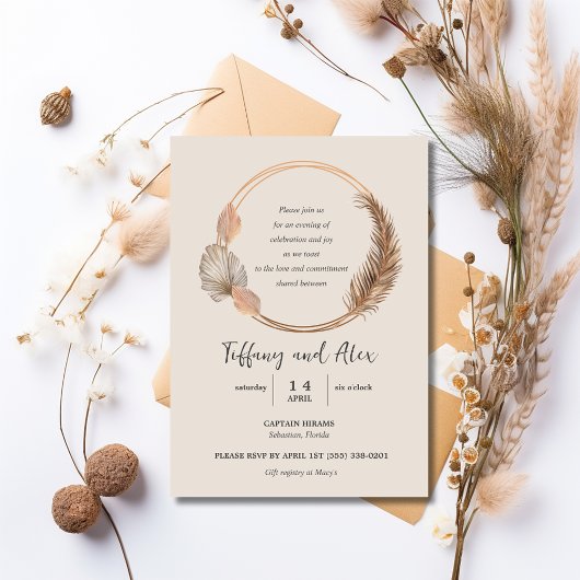 Invitation Boho Flowers