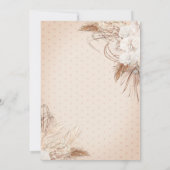 Invitation Boho Flowers Pois 18e anniversaire (Dos)