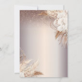 Invitation Boho Flowers, String Lights Parties scintillant 80 (Dos)