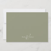 Invitation Boho Foliage Aquarelle Tropical Palm Feuilles (Dos)