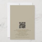 Invitation Boho Foliing et vin Mariage bohème (Dos)