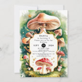 Invitation Boho Forest Champhroom Anniversaire (Devant)