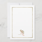 Invitation Boho Frame Douche (Dos)