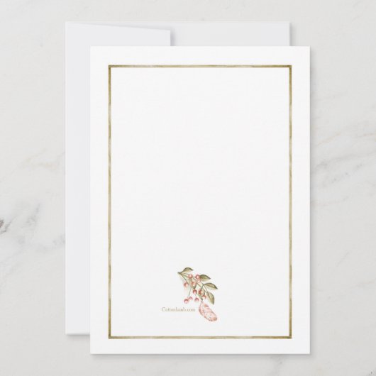 Invitation Boho Frame Douche (Dos)