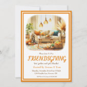 Invitation Boho Friendsgiving Salon Thanksgiving (Devant)
