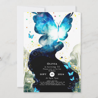 Invitation Boho Fun Button Anniversaire