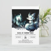 Invitation Boho Fun Chat Anniversaire (Debout devant)