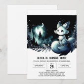 Invitation Boho Fun Chat Anniversaire (Devant / Derrière)