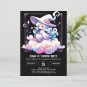 Invitation Boho Fun Wizard Anniversaire (Debout devant)
