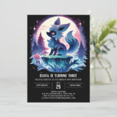 Invitation Boho Fun Wolf Anniversaire (Debout devant)