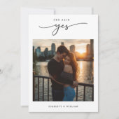 Invitation Boho Future Mme Photo Elle A Dit Oui Fête des mari (Devant)