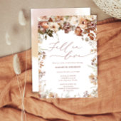 Invitation Boho Garden Fall in Love Fête des mariées
