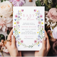 Boho Garden Fleur sauvage Baby in Bloom Baby showe