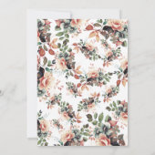 Invitation Boho Garden Floral Sweet 16 Anniversaire (Dos)