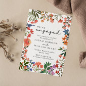 Invitation Boho Garden of Fleur sauvage Engagement Party