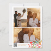 Invitation Boho Garden Summer Floral Photo QR Wedding (Dos)