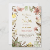 Invitation Boho Gems Vintage Crystals aquarelle anniversaire (Devant)