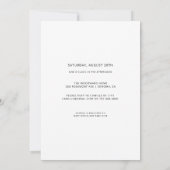 Invitation Boho Genre Neutre Baby Nursery Douche (Dos)